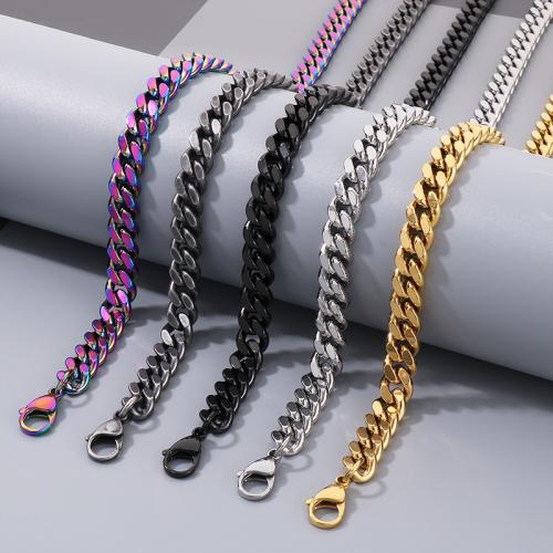 Stainless Steel Jewelry Necklace, 304 Stainless Steel, Vacuum Ion Plating, for man, more colors for choice, Sold By PC