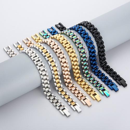 Stainless Steel Jewelry Bracelet, 304 Stainless Steel, Vacuum Ion Plating, different styles for choice & for man, more colors for choice, Sold By PC