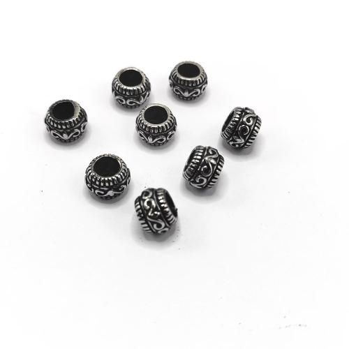 Edelstahl-Beads, 304 Edelstahl, poliert, DIY, 6.10mm, verkauft von PC