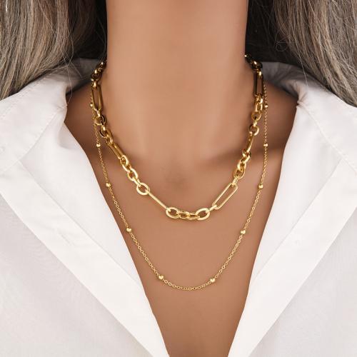 Brass Necklace, Vacuum Ion Plating, for woman, Sold By PC