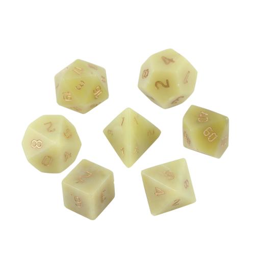 Dice for games, Jade Lemon, Geometrical Pattern, different styles for choice, Sold By PC