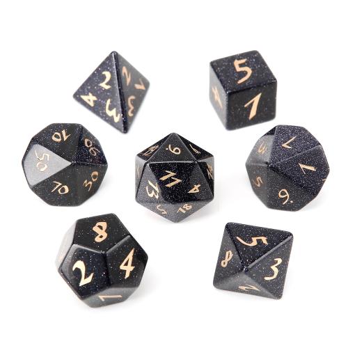 Dice for games, Blue Goldstone, Geometrical Pattern, different styles for choice, Sold By PC