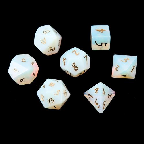 Dice for games, Opal, Geometrical Pattern, different styles for choice, Sold By PC