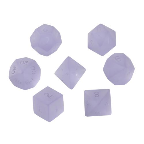 Dice for games, Glass, Geometrical Pattern, different styles for choice & matte, purple, Sold By PC