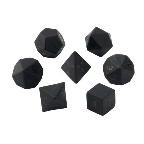 Dice for games, Obsidian, Geometrical Pattern, different styles for choice & frosted, Sold By PC