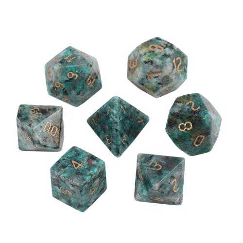 Dice for games, African Turquoise, Geometrical Pattern, Carved, different styles for choice, Sold By PC