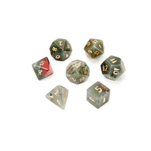 Dice for games, African Bloodstone, Geometrical Pattern, Carved, different styles for choice, Sold By PC