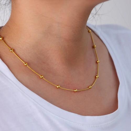 Collar de acero inoxidable de la joyería, acero inoxidable 304, chapado, diferentes estilos para la opción & micro arcilla de zirconia cúbica & para mujer, más colores para la opción, libre de níquel, plomo & cadmio, Vendido por UD