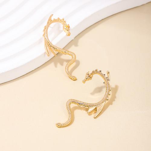 Tibetan Style Stud Earring, Dragon, plated, for woman, more colors for choice, Sold By Pair