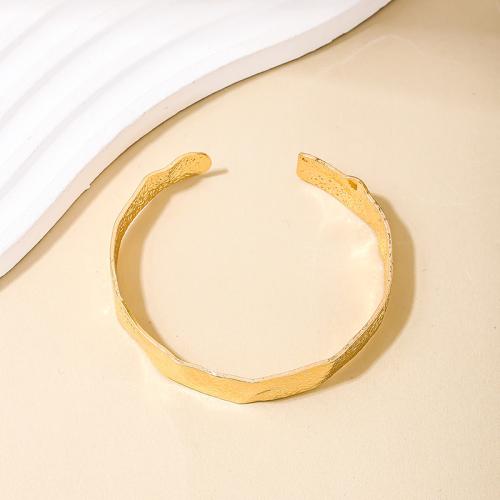 Tibetan Style Bangle, plated, for woman, gold, Sold By PC