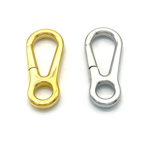 Stainless Steel Key Clasp, 316 Stainless Steel, plated, Unisex, more colors for choice, 36mm, Sold By PC