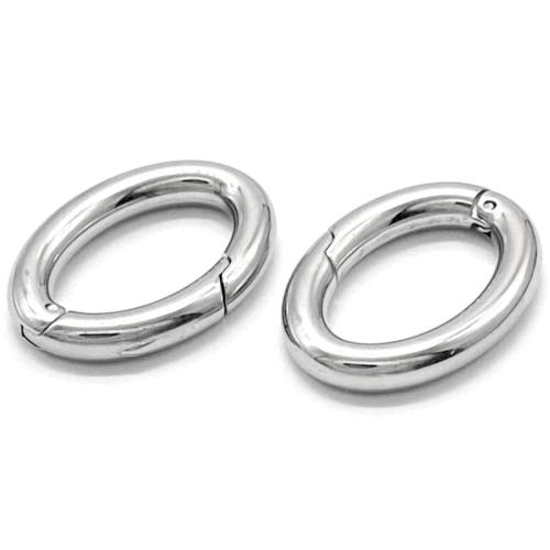 Stainless Steel Jewelry Clasp, 304 Stainless Steel, polished, DIY, original color, 17x24mm, Sold By PC