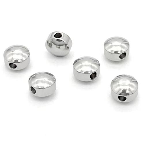 Stainless Steel Beads, 304 Stainless Steel, plated, DIY, original color, 7.40x5.80mm, Sold By PC