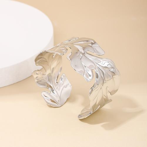 Tibetan Style Bangle, Leaf, plated, for woman, more colors for choice, Sold By PC