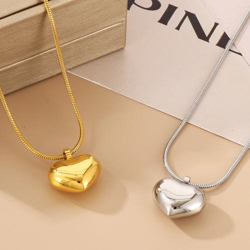 Stainless Steel Jewelry Necklace, 304 Stainless Steel, Vacuum Ion Plating, for woman, more colors for choice, Sold By PC