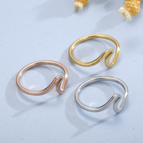 Stainless Steel Finger Ring, 304 Stainless Steel, Vacuum Ion Plating, different size for choice & for woman, more colors for choice, Sold By PC