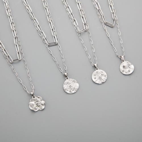 Stainless Steel Jewelry Necklace, 304 Stainless Steel, Vacuum Ion Plating, for woman, more colors for choice, Sold By PC