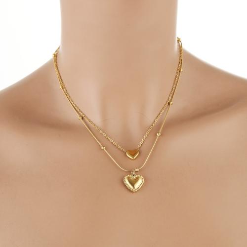 Collier de bijoux en acier inoxydable, Acier inoxydable 304, styles différents pour le choix & pour femme, plus de couleurs à choisir, Vendu par PC