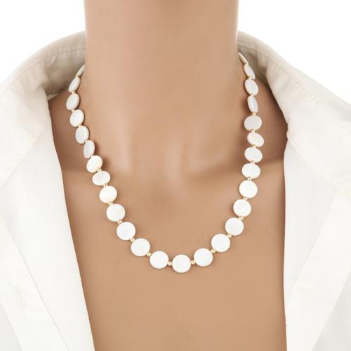 Shell Necklaces, handmade, for woman, more colors for choice, Length:41-50 cm, Sold By PC