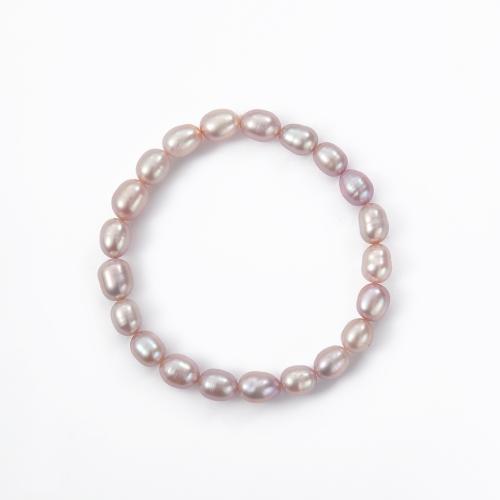 Pulseras de Perlas Freshwater, Perlas cultivadas de agua dulce, con 5CM extender cadena, para mujer, más colores para la opción, longitud:18.3 cm, Vendido por UD