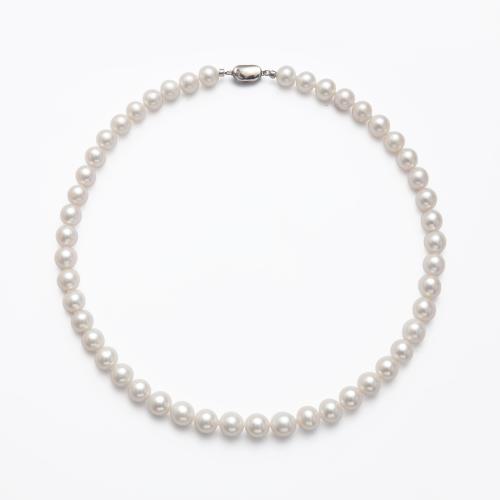 Natural Freshwater Pearl Necklace, with 5CM extender chain, for woman, Length:40 cm, Sold By PC