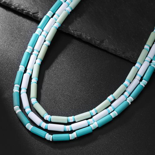 Fashion Necklace Jewelry, Polymer Clay, Unisex, more colors for choice, Sold By PC