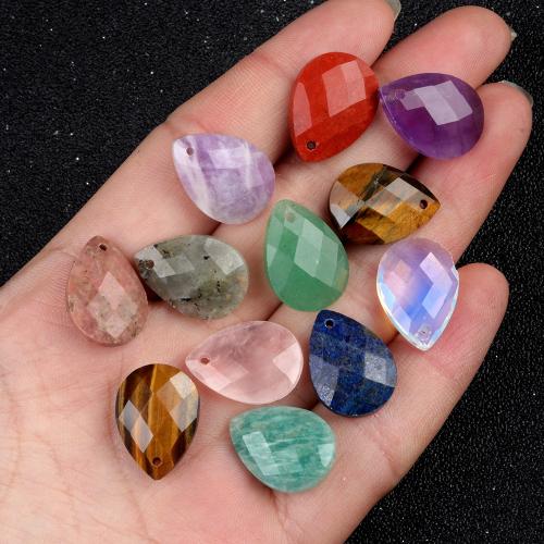 Gemstone Pendants Jewelry, Natural Stone, Teardrop, DIY & different materials for choice, more colors for choice, Sold By PC