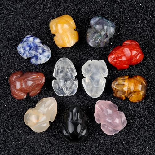 Fashion Decoration, Natural Stone, Frog, fashion jewelry & different materials for choice, more colors for choice, Sold By PC