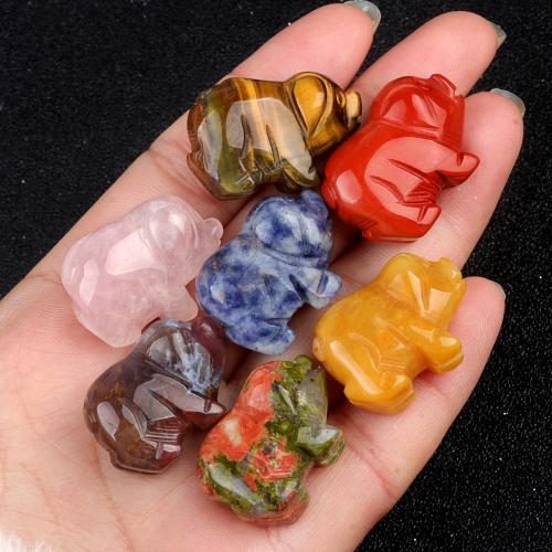 Fashion Decoration, Natural Stone, Pig, fashion jewelry & different materials for choice, more colors for choice, Sold By PC