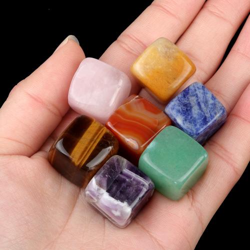 Fashion Decoration, Natural Stone, Square, fashion jewelry & different materials for choice, more colors for choice, Sold By PC