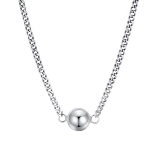 925 Sterling Silver Necklaces, for woman, original color, Length:Approx 41-50 cm, Sold By PC