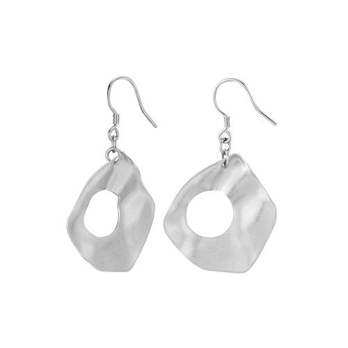 925 Sterling Silver Drop &  Dangle Earrings, for woman, platinum color, 27.80x10.80mm, Sold By Pair