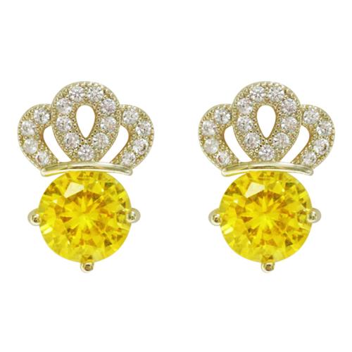 Cubic Zirconia Micro Pave Brass Earring, micro pave cubic zirconia & for woman, more colors for choice, Sold By Pair