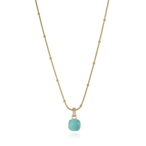 Collier d'acier titane, avec Oeil de chat, avec 6cm chaînes de rallonge, Placage, bijoux de mode & pour femme, plus de couleurs à choisir, Longueur:Environ 39 cm, Vendu par PC