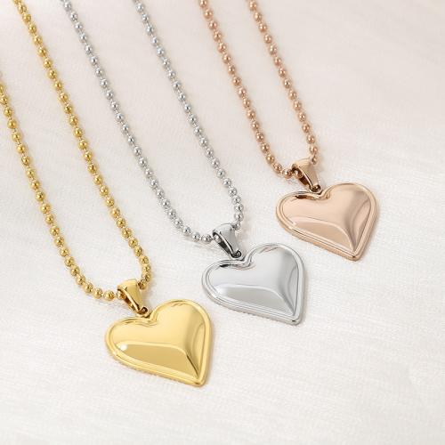 Stainless Steel Jewelry Necklace, 304 Stainless Steel, Vacuum Ion Plating, for woman, more colors for choice, Sold By PC