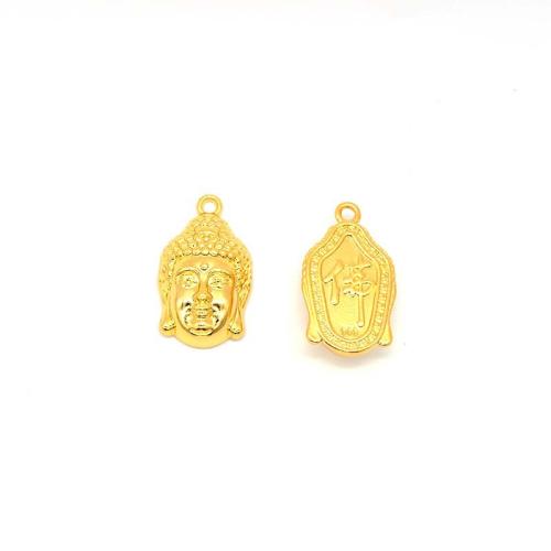 Tibetan Style Pendants, Buddha, plated, DIY, more colors for choice, Hole:Approx 1.2mm, Sold By PC