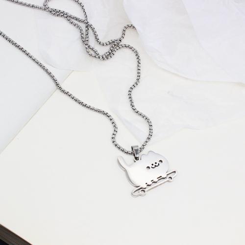 Stainless Steel Jewelry Necklace, 304 Stainless Steel, plated, for man, Hole:Approx 6mm, Length:51-60 cm, Sold By PC