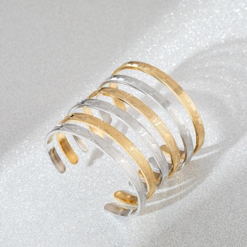 Stainless Steel Bangle, 304 Stainless Steel, Vacuum Ion Plating, different styles for choice & for woman, more colors for choice, Hole:Approx 6mm, Sold By PC