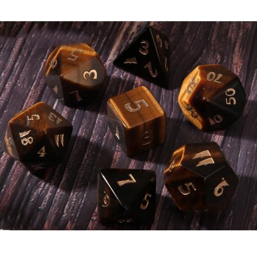 Dice for games, Tiger Eye, Geometrical Pattern, different styles for choice, Sold By PC