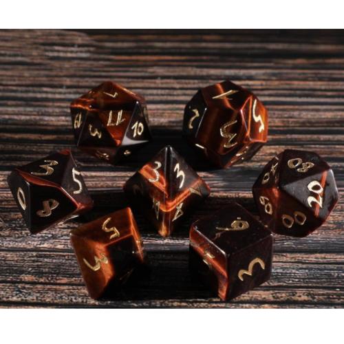 Dice for games, Tiger Eye, Geometrical Pattern, different styles for choice, Sold By PC