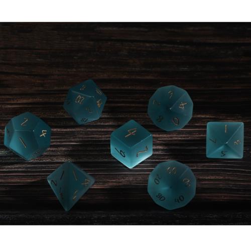 Dice for games, Cats Eye, Geometrical Pattern, different styles for choice, blue, Sold By PC