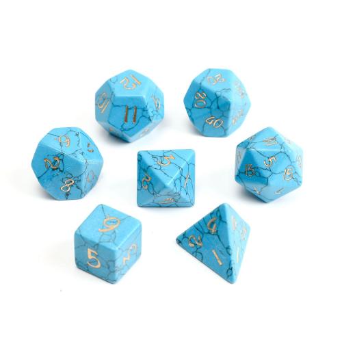 Dice for games, Blue Turquoise, Geometrical Pattern, different styles for choice, Sold By PC