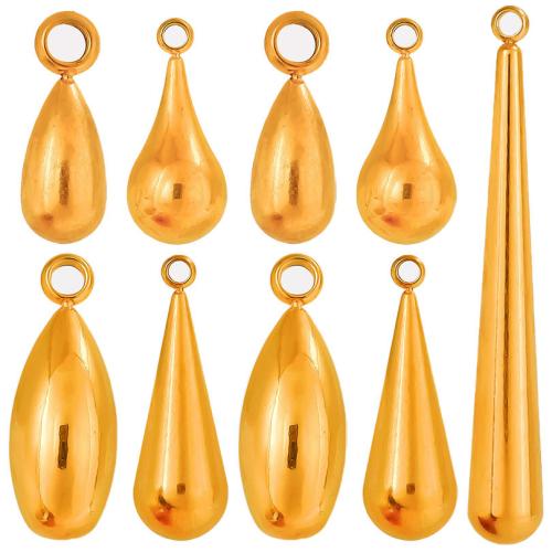 Stainless Steel Pendants, 304 Stainless Steel, Teardrop, Vacuum Ion Plating, DIY & different size for choice, more colors for choice, Sold By PC