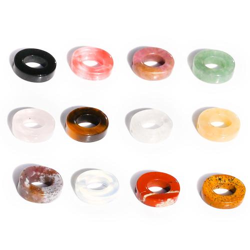 Gemstone Jewelry Beads, Oval, DIY & different materials for choice & hollow, more colors for choice, 10x12mm, 20PCs/Bag, Sold By Bag