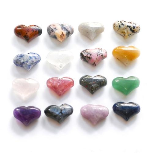 Fashion Decoration, Gemstone, Heart, for home and office, more colors for choice, 16x22x10mm, Sold By PC