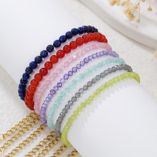 Pulsera de perlas de vidrio, para mujer, más colores para la opción, Vendido por UD