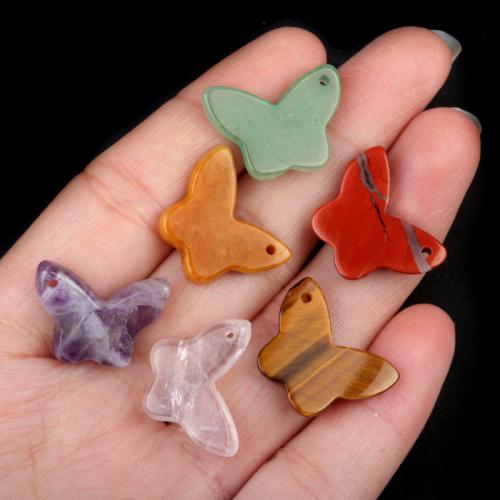 Natural Stone Pendant, Butterfly, DIY & different materials for choice, more colors for choice, Sold By PC