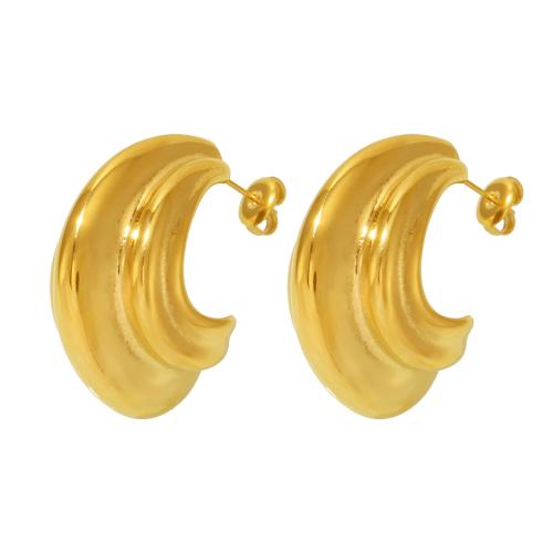 Boucle d'oreille de gaujon en acier inoxydable, Acier inoxydable 304, Placage, bijoux de mode & pour femme, plus de couleurs à choisir, Vendu par paire