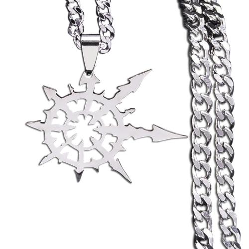 Stainless Steel Sweater Chain Necklace, 304 Stainless Steel, plated, fashion jewelry & for man & hollow, original color, Length:50 cm, Sold By PC