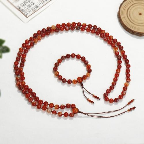 Jewelry Sets, Red Agate, with Polyester Cord, handmade, fashion jewelry & Unisex & different styles for choice, Sold By PC